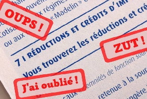 oubli reduc impot