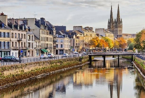 La ville de Quimper en Bretagne